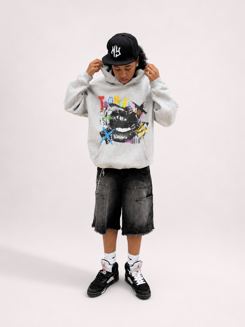 Money Talks Grey Hoodie