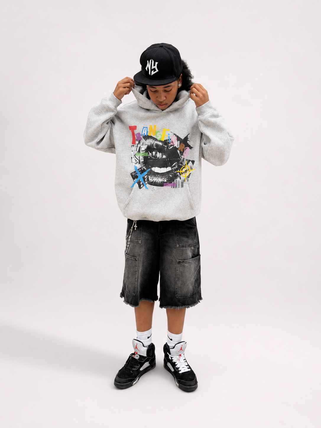 Money Talks Grey Hoodie