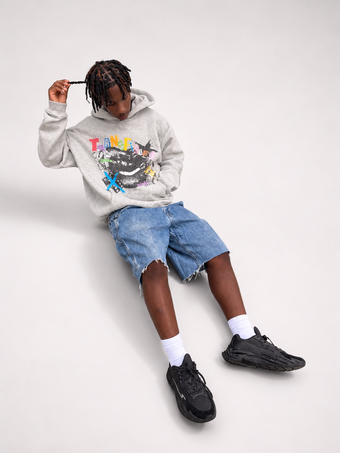 Money Talks Grey Hoodie