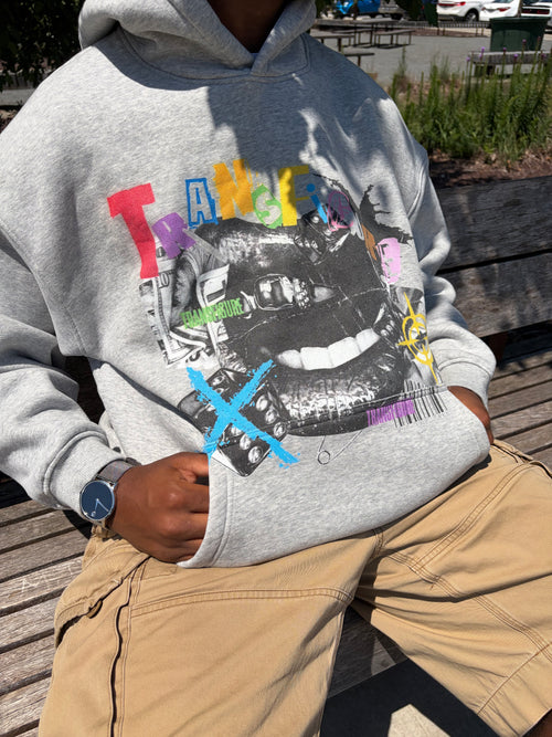 Money Talks Grey Hoodie