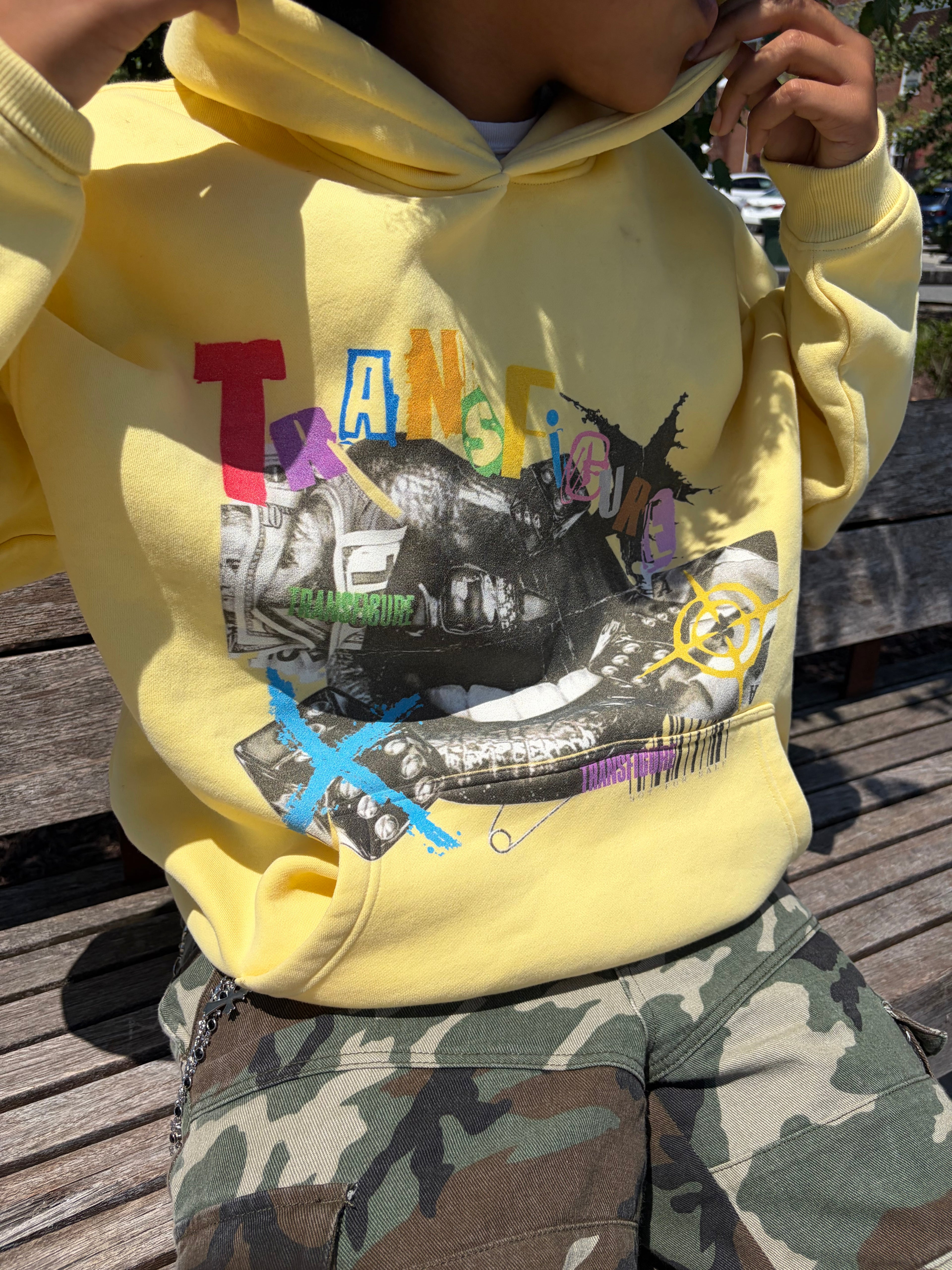 Money Talks Yellow Hoodie