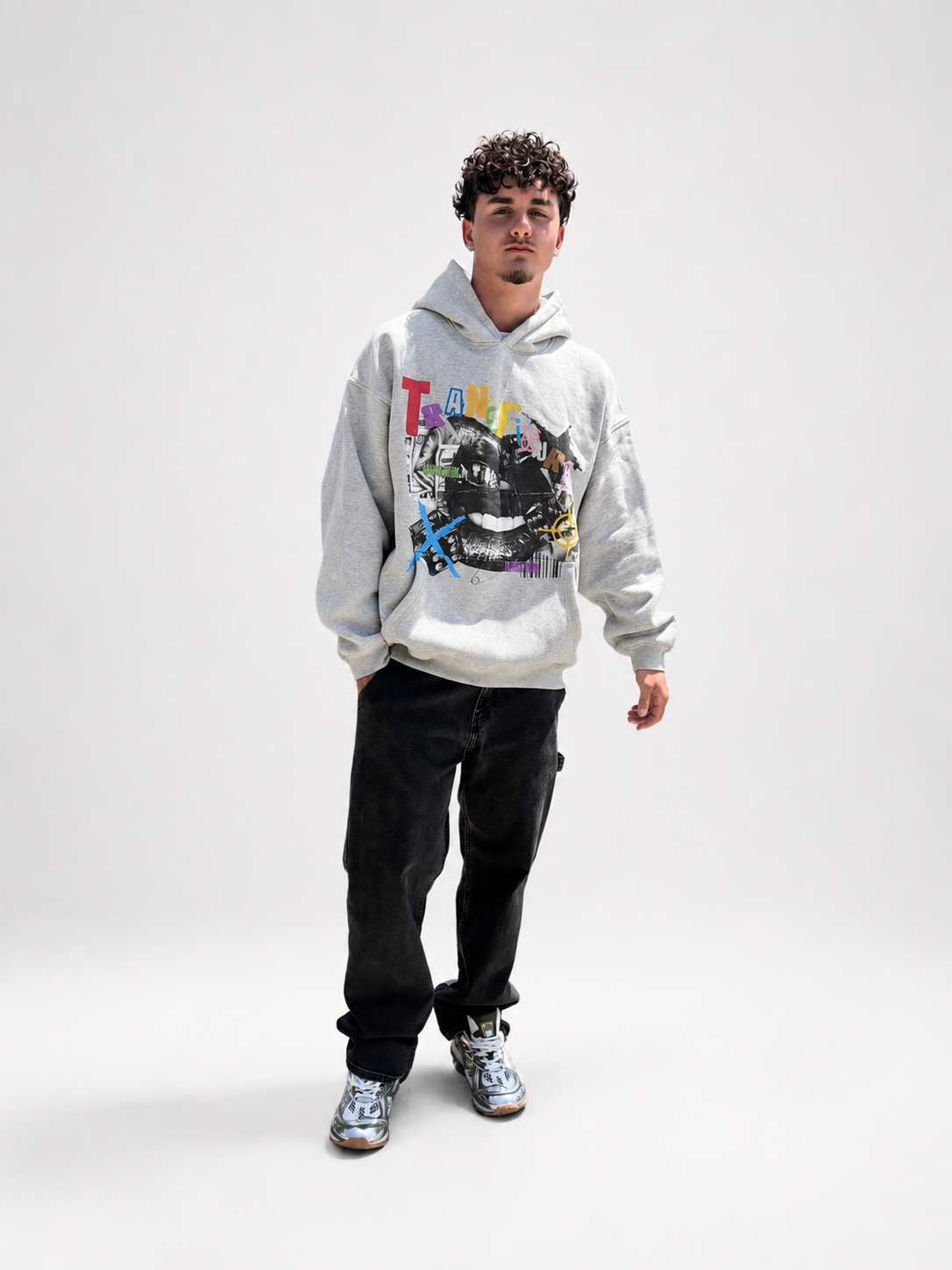 Money Talks Grey Hoodie